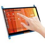 Jun-Saxifragelec 7 inch IPS Touch Screen Capacitive 1024x600 HDMI Display Game Monitor for Raspberry Pi 4
