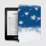 LucklyingBao Slimshell Case For 6" Kindle Paperwhite 10Th Generation 2018 Release - Pu Leather Covers For Kindle Paperwhite E-Reader Accessory-Wh