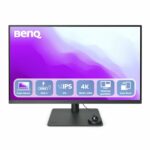 BenQ PD3205U 31.5” 4K Monitor for Mac, UHD, sRGB, Rec.709, HDR10, IPS, AQCOLOR Technology, USB-C, Factory-Calibrated, Color Mode, Darkroom mode,