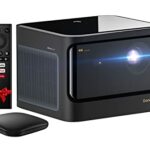 Dangbei Mars Pro 4K Projector，True 4K Resolution(3840 x 2160P) Projector with Android 4GB+128G, 2 * 10W HiFi Speakers, Auto Keystone Auto Focus H