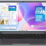 Naclud 15.6 Inch Laptop 12GB RAM 512GB SSD(1TB TF Card Expansion), Laptop Windows 11 Celeron N5095 Processor,1920×1080, Bluetooth 4.2, Double WIF