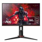 AOC Gaming 24G2ZU, 240 Hz, 1ms, IPS, AMD FreeSync Premium, Height Adjust, USB Hub , Speakers (1920 x 1080 at 240 Hz 350cd/m² HDMI / DP 1.2 / USB