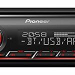 PIONEER MVH-S420BT 1-DIN receiver with Bluetooth, Red illumination, USB, Spotify, Pioneer Smart Sync App and compatible with Apple and Android de