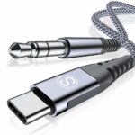 UBS C to 3.5mm Jack Headphone Aux Cable 1.2m, Sweguard Type C Adapter to 3.5mm Car Stereo Audio Cable for Samsung Galaxy S21 S20 S20+ S20 Ultra N