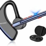 WYHOO Bluetooth Earpiece Handsfree, Bluetooth Headset with Noise Cancelling Dual Mic, Hands Free Earpiece Bluetooth Wireless Headset 24H Talktime