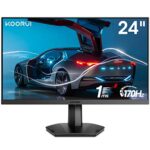 KOORUI Gaming Monitor, 24.5 Inch Computer Monitors Full HD (1920 x 1080), 1ms, VA, 2x HDMI (144Hz) & DisplayPort (170Hz), Adpitive Sync, sRGB 99%