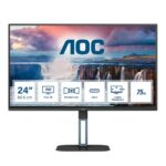 AOC 24V5CE - 24 Inch FHD Monitor, 75Hz, IPS, 1ms, Flicker Free, Low Blue mode, Speakers , Tilt (1920 x 1080 @ 75Hz, 300 cd/m², HDMI 1.4, USB-C)