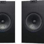 KEF Q350 Bookshelf Speaker, Satin Black (Pair)
