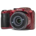 KODAK PIXPRO Astro Zoom AZ255-RD 16MP Digital Camera with 25X Optical Zoom 24mm Wide Angle 1080P Full HD Video and 3" LCD (Red)
