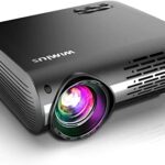 Projector 4K, WiMiUS P20 Native HD 1080P with Native Electronic 4D ±50°Keystone Correction LED Projector Support 4K 300" LCD Projector Compatible
