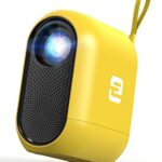 ETOE D1 EVO Mini, Android 9.0, Video Projector with ESPN, Prime Video, YouTube, 5G WiFi & Bluetooth, Keystone Correction, Compatible with iOS/And