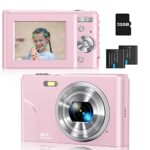 Sevenat Digital Camera Autofocus with 32G Memory Card FHD 1080P 48MP Compact Easy to Use 16X Digital Zoom Portable Cameras for Photography for Ki