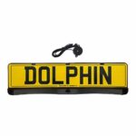 Dolphin Automotive Number Plated Mounted Parking Sensors Kit. 3 Reversing Sensors With Audio Alerts, Easy Fit Car EU/UK Number Plate Numberplate