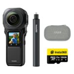Insta360 One RS 1-Inch 360 Tripod Kit - 6K 360 Camera with 1-Inch Dual Sensors, Co-Engineered with Leica, 21MP Photos, FlowState Stabilization, E