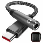 iMangoo USB C to 3.5 mm Jack Adapter, Type C to 3.5mm Headphone DAC Mic Aux Digital Audio Earphone Adaptor for Samsung A53 A33 S23 S20 FE S22 Ult