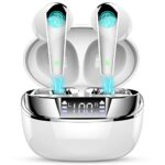 Wireless Earbuds, Bluetooth 5.3 Headphones with 2 HD Mics, New Stereo Wireless Headphones Noise Cancelling, 35H IP7 Waterproof in Ear Wireless Ea