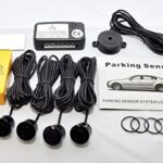 CISBO Parking Reversing Sensor Kit with 4 Sensors and Audio Buzzer in Black