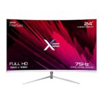 X= XG24CURV-W 23.8" Curved Full HD VA 75Hz Adaptive-Sync/FreeSync HDMI WHITE Gaming Monitor with Speakers