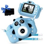 HOMYE Kids Camera Digital, Gifts for 3 4 5 6 7 8 9 10 Years Old Girls Boys, Selfie Kids Camera with 2.0 Inch Screen 1080P HD Camera 32GB SD Card,