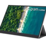 LG Electronics Portable Monitor, +View 16-inch with USB Type-C, DCI-P3 99% (Typ.), On Screen Control, Auto Rotate, LG gram +View Cover