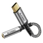 SUCESO USB C to 3.5mm Jack Adapter Type C to 3.5mm Headphone Audio Jack DAC Earphone USBC Aux Adapter Compatible with Samsung S22/S21/S20 FE/Note