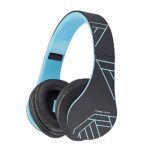 PowerLocus Bluetooth Headphones Over Ear, Wireless Headphones with Microphone, Foldable Headphone, Soft Memory Foam Earmuffs & Lightweight, Micro