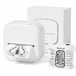 Phomemo T02 Printer,Inkless Photo Printer,Mini Portable Wireless Sticker Printer for IOS & Android,Thermal Printer for Students,203dpi Small Pock