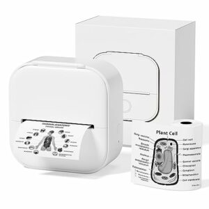 Phomemo T02 Printer,Inkless Photo Printer,Mini Portable Wireless Sticker Printer for IOS & Android,Thermal Printer for Students,203dpi Small Pock
