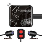 VSYSTO Motorcycle Dash Cam Front and Rear 1080P Dual Lens Motorbike Dash Cam Waterproof 130° Wide Angle HDR Dash Cam for Cyclists with WiFi G-sen