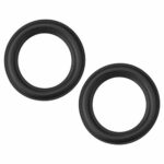 uxcell 2.75 Inch Speaker Rubber Edge Surround Rings Replacement Part for Speaker Repair or DIY 2pcs