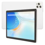 HEEPDD 10 Inch Tablet, 5GWIFI 6GB 256GB 5MP Front 13MP Rear IPS Screen 100-240V HD Tablet for Android 11 for Study (White)