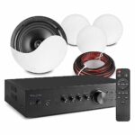 Power Dynamics Audizio Bluetooth Ceiling Speaker System with 4x NCSS6 6.5" Speakers and AD220B Amplifier