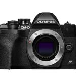 Olympus OM-D E-M10 Mark IV Micro Four Thirds System Camera, 20 MP sensor, 5-axis image stabilizer, selfie LCD screen, electronic viewfinder, 4K v