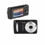 Mini Digital Camera, 720P HD 2.4" LCD Screen 4X Digital Zoom 2MP 30fps Video Camera Camcorder Support TF Card for Kids Children Gift(Black)