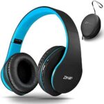 ZIHNIC Bluetooth Headphones Over-Ear, Foldable Wireless and Wired Stereo Headset Micro SD/TF, FM for Cell Phone,PC,Soft Earmuffs &Light Weight fo