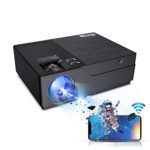 JIMTAB M18 PRO Native 1080P Video Projector,WiFi HD Projector Support AV,VGA,USB,HDMI, Compatible with Xbox,Laptop,iPhone and Android for Academi
