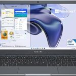 SGIN Laptop Windows 11, 12GB RAM 512GB SSD, Intel Celeron N4500(Up to 2.8GHz), 14.1 Inch Laptop, FHD 1900x1080 Ultrabook Laptops with Dual Band W
