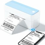 Omezizy Bluetooth Shipping Label Printer, Blue Thermal Label Printer 4x6, Wireless Label Printer - Compatible with Royal Mail, eBay, Esty, Shopif