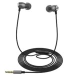 Betron MTD9U Earphones with Microphone - Noise Isolating in-Ear Headphones with Dynamic Drivers - Compatible with iPhone, Samsung, and More - Bla