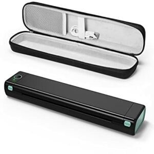 Phomemo Portable Wireless Printer, [New] M08F Bluetooth Mobile Inkless Printer Support A4 Size, No-Ink Thermal Compact Printer, Compatible with A