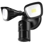 ieGeek 2K Security Floodlight Camera with PIR - Security Light with Camera - Security Camera Outdoor with Color Night Vision,2.4G Wired Home CCTV