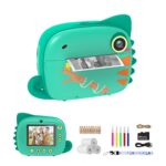 TIATUA Kids Camera Instant Print,Digital Camera for Kids with 20MP Dual Lens & 32G SD Card,No Ink Instant Camera & Video Camera,Photo Paper & Fun