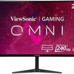 ViewSonic VX2719-PC-MHD 27-inch 1080p HD Curved Gaming Monitor, 240Hz, 1ms, Adaptive Sync, Dual Integrated Speakers, 2x HDMI, DisplayPort