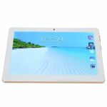 dsheng 8 Inch Tablet, FHD Tablet Dual Card Dual Standby UK Plug 100-240V Support Fast Charging for Android 10 for Learning (Gold)
