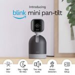 Blink Mini Pan-Tilt Camera | Rotating indoor plug-in smart security camera, two-way audio, HD video, motion detection, Alexa enabled, Blink Subsc