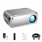 WiFi Projector, TJQ Portable Projector 1080p Supported, Mini Projector for Outdoor Movies, Phone Projector Compatible with iOS/Android/Laptop/TV