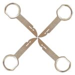 4pcs Car Radio Removal Tool Key,Car Radio Release Keys Extraction Tool, Stainless Steel Pins Radio Adapter Disassembly,Compatible with Ford, Merc