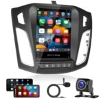 2G 32G Android Car Stereo for Ford Focus 2012-2018 with Apple Carplay, Rimoody 9.7 Inch Touch Screen Car Radio with GPS Navigation Bluetooth FM H