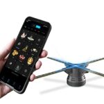 PAOSD Hologram Projector 3D Holographic Fan Projector 3D Advertising Projector Wifi Led Sign Holographic Lamp Multi-Scene Use