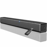 W-KING 70W Wireless Sound Bars for TV with Subwoofer (Bulit-in), 35.4" TV Speakers Sound Bar with Bluetooth/HDMI-ARC/Optical/Coaxial/AUX/RCA/USB